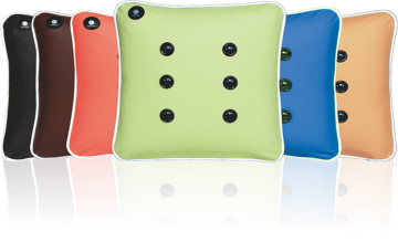 健程舒压按摩靠枕